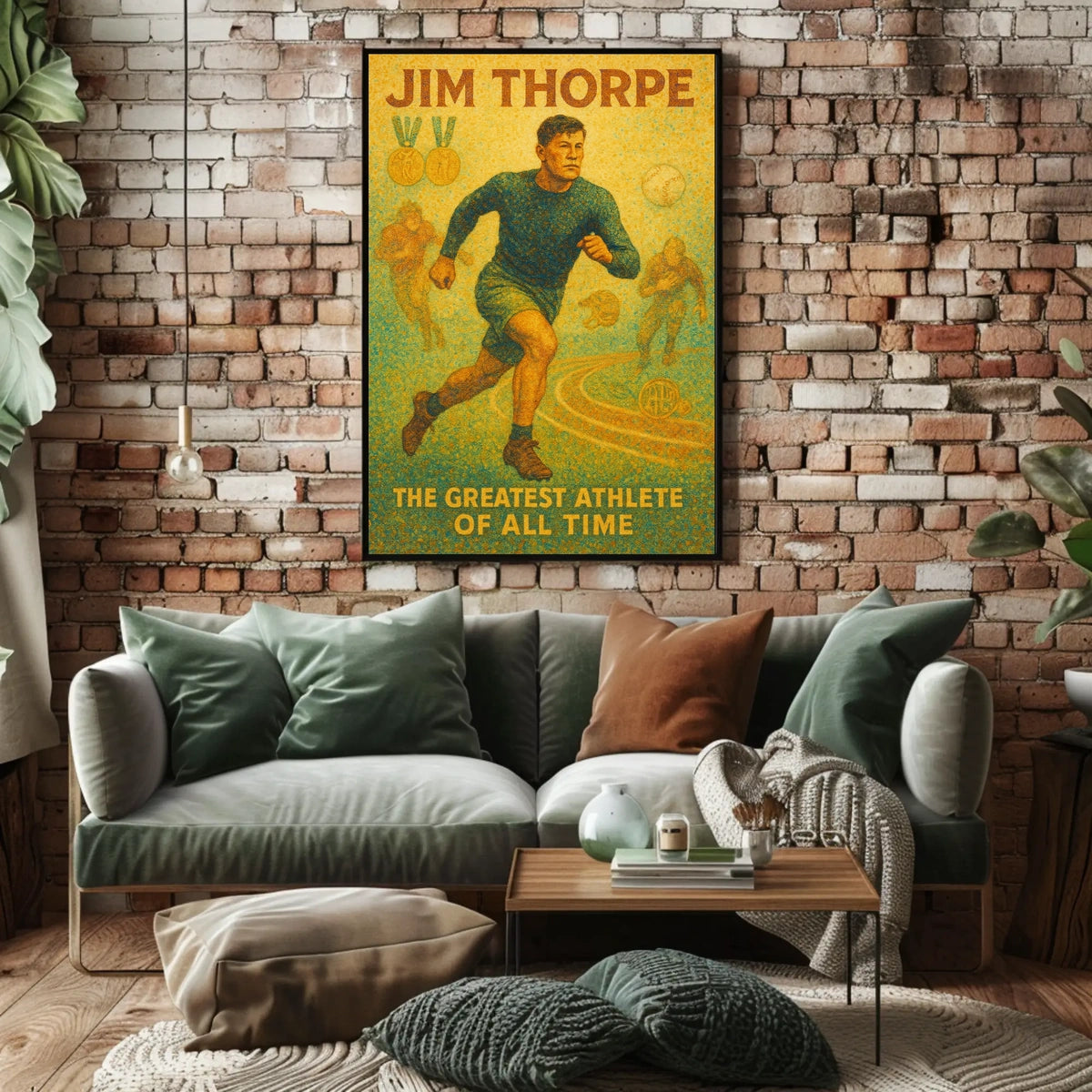 Jim Thorpe Legendary Athlete Poster