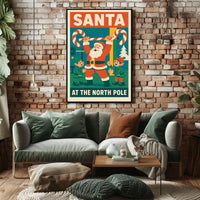 Santa Claus Strength Holiday Fantasy Mythology Poster
