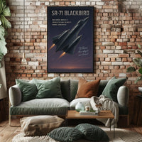 SR-71 Blackbird Speed and Altitude Mastery Poster