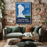 Yellowstone National Park Ranger Naturalist Service Poster PosterGoat