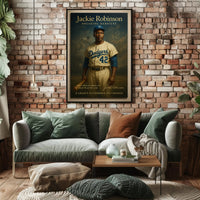 Jackie Robinson Inspirational Sports Poster