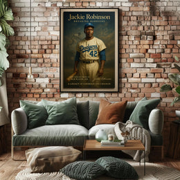 Jackie Robinson Inspirational Sports Poster