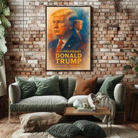 Donald Trump Resolute Leader Pop Art Patriot Poster