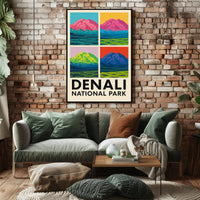 Denali National Park A Pop Art Perspective Poster