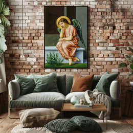 Contemplative Angel Poster