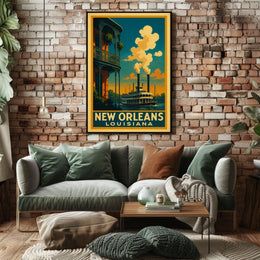 New Orleans Louisiana Charm Poster