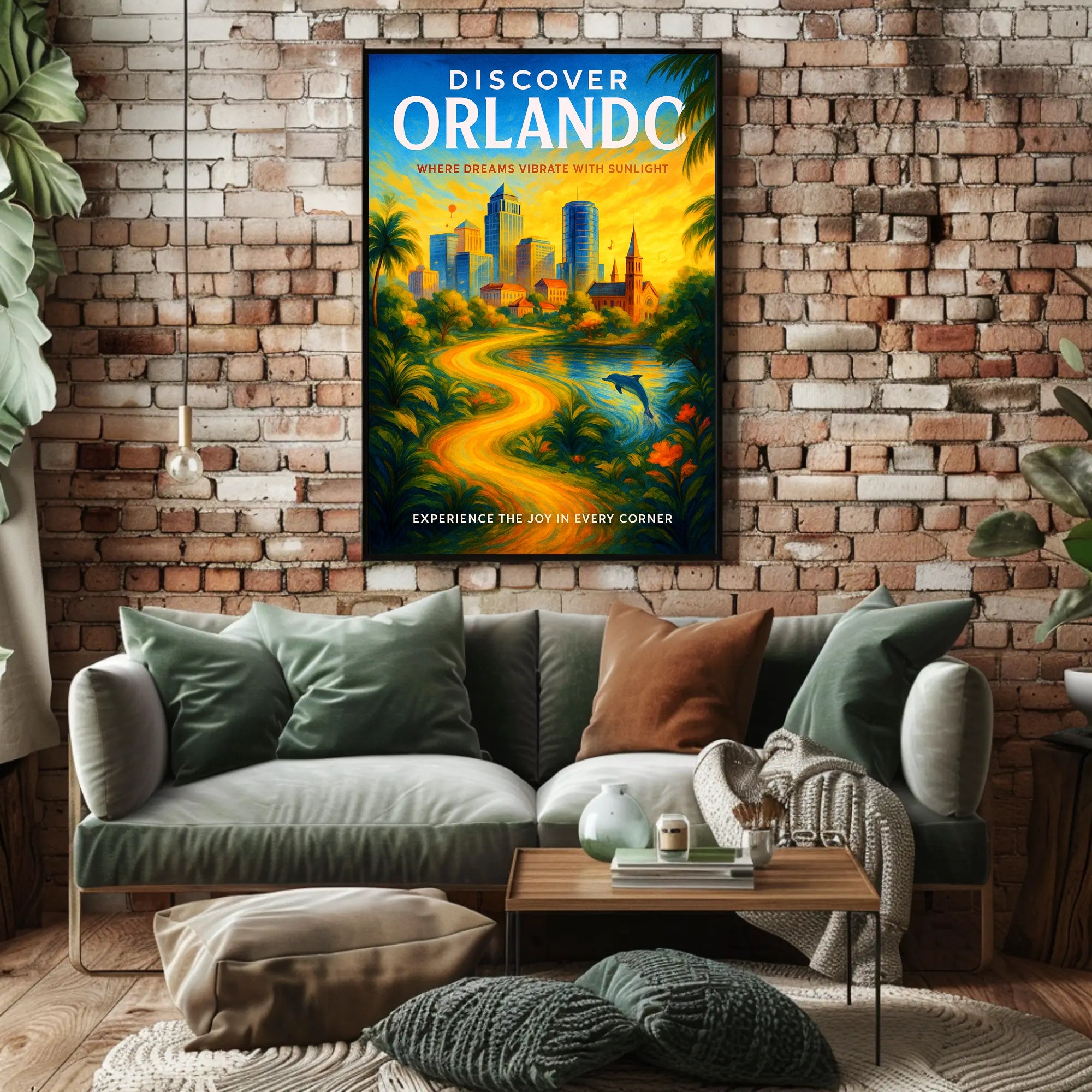 Discover Orlando Poster PosterGoat