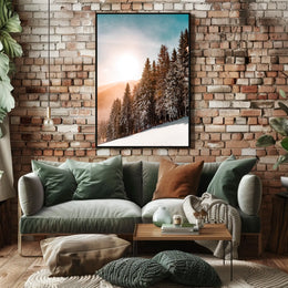 Serene Winter Landscape Print - National Park Poster