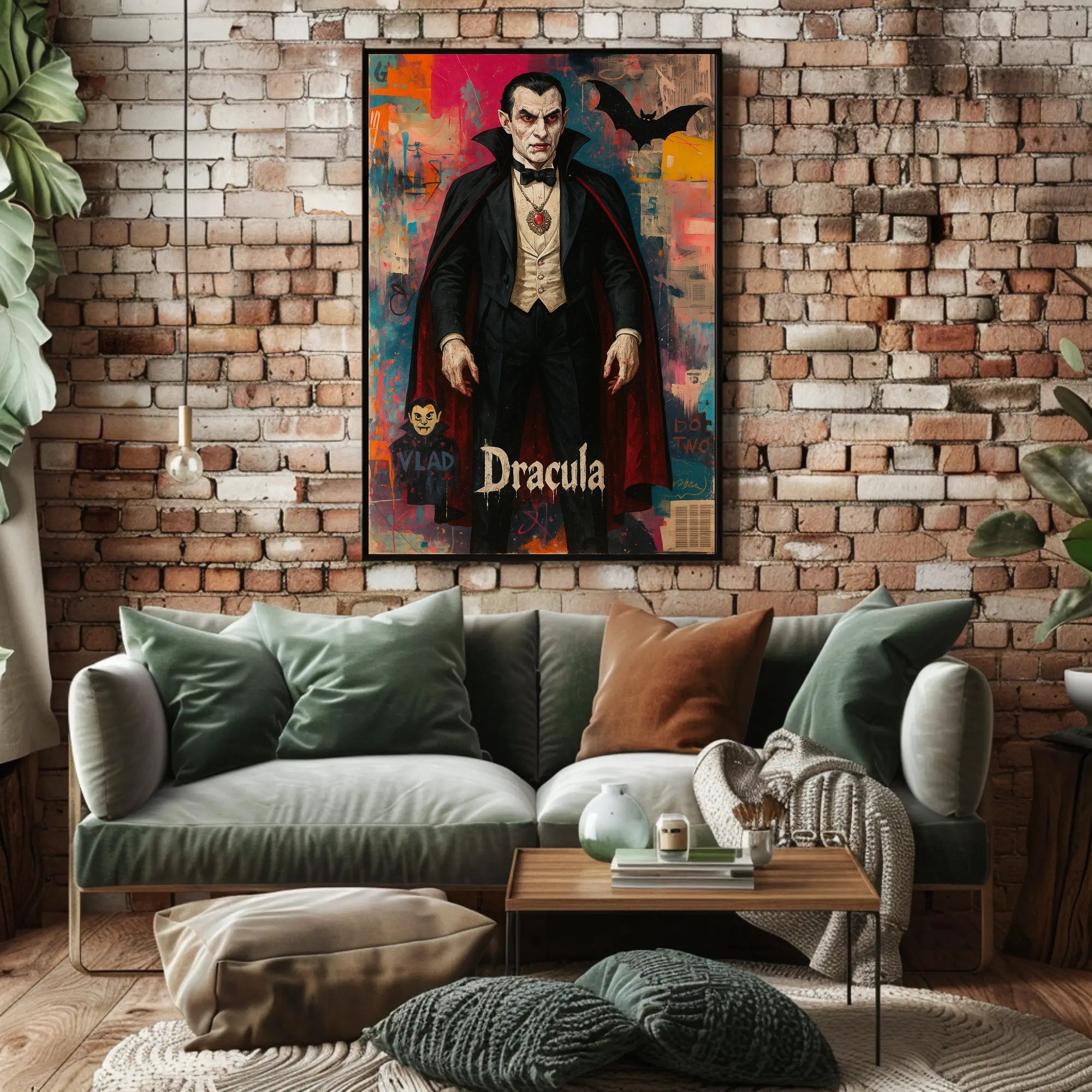 Vampire Chic: Dramatic Dracula Art Pop Culture Poster