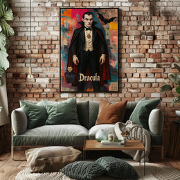 Vampire Chic: Dramatic Dracula Art Pop Culture Poster