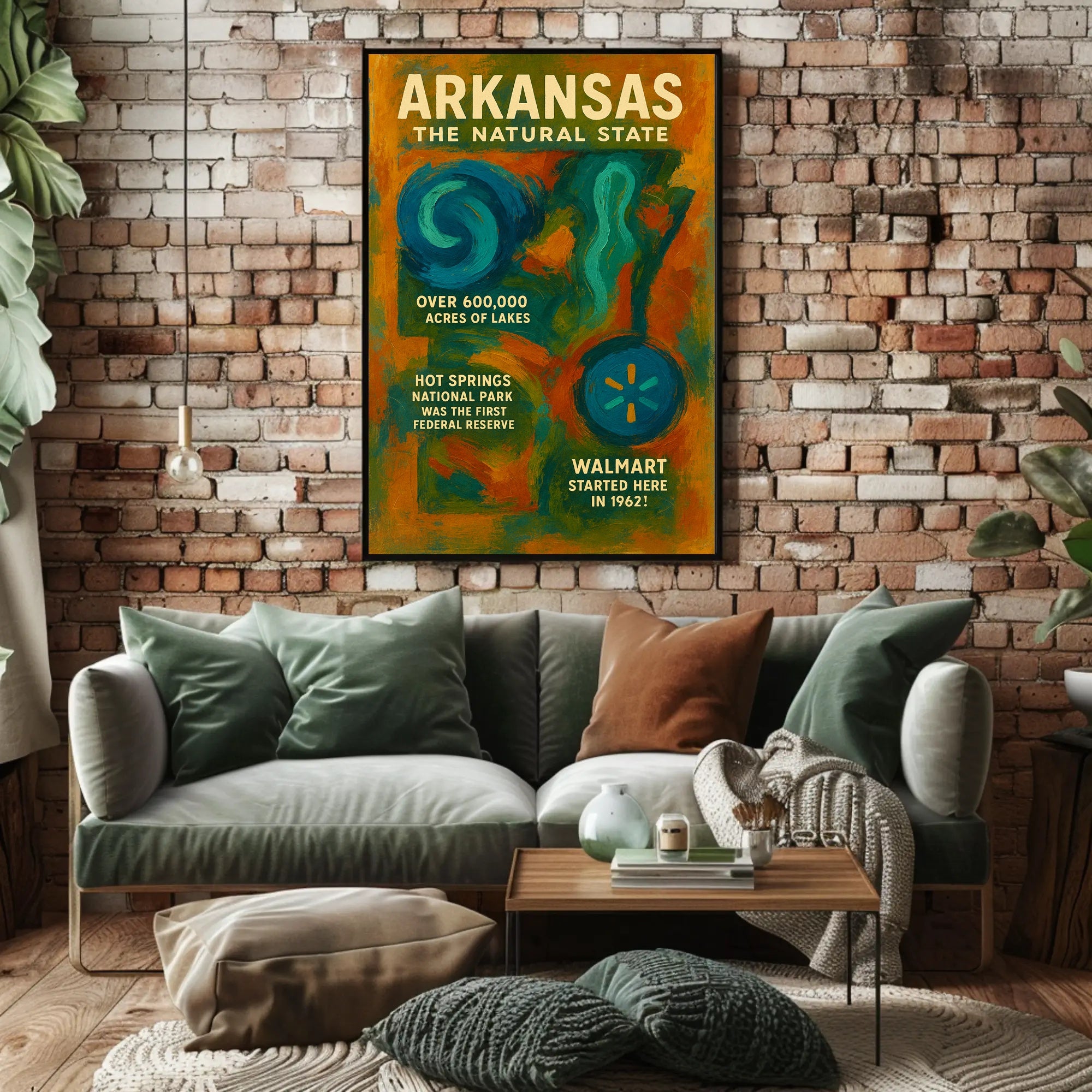 Arkansas The Natural State Poster
