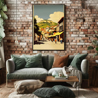 Scenic Village Street Poster
