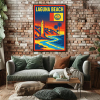 Laguna Beach Scenic Poster PosterGoat