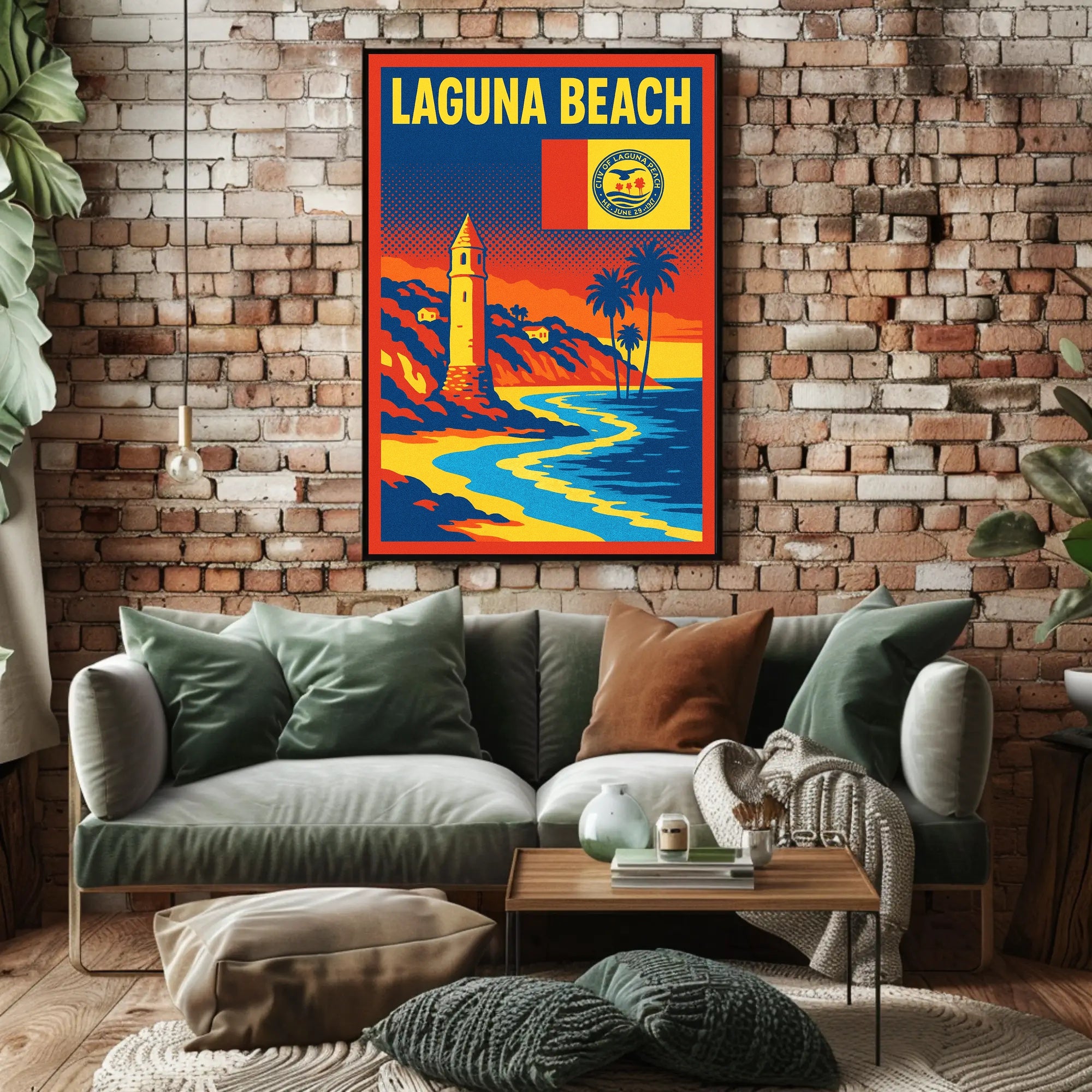 Laguna Beach Scenic Poster PosterGoat