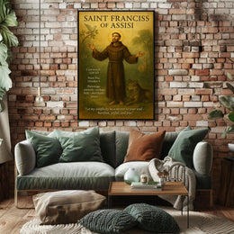Saint Francis Religious Iconography Cultural Heritage Poster
