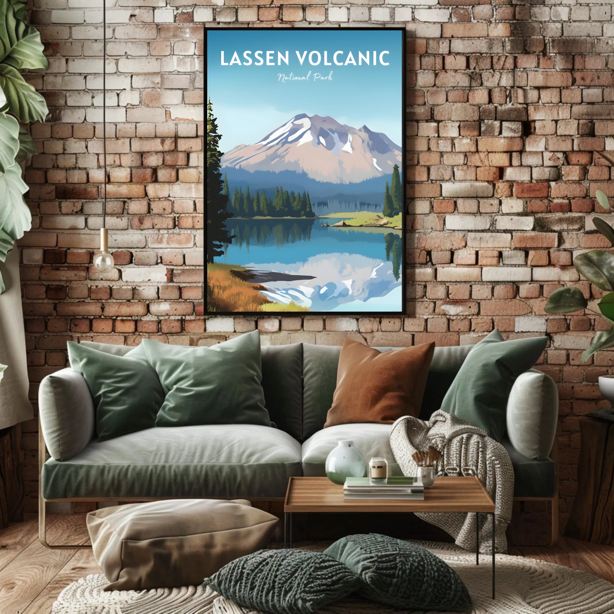 Lassen Volcanic National Park Reflection Poster