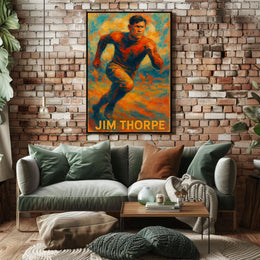 Jim Thorpe Athletic Icon Poster