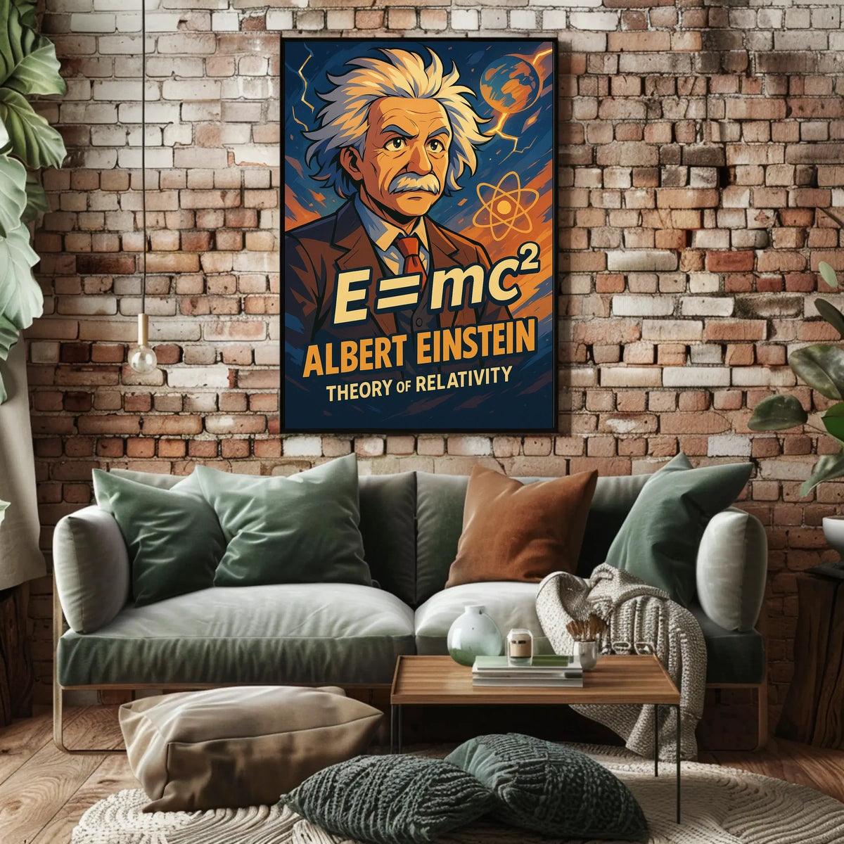 Einstein Relativity Cosmic Curious Minds Poster
