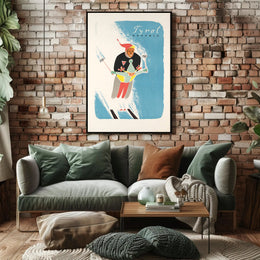 Skiing in Tyrol Poster PosterGoat