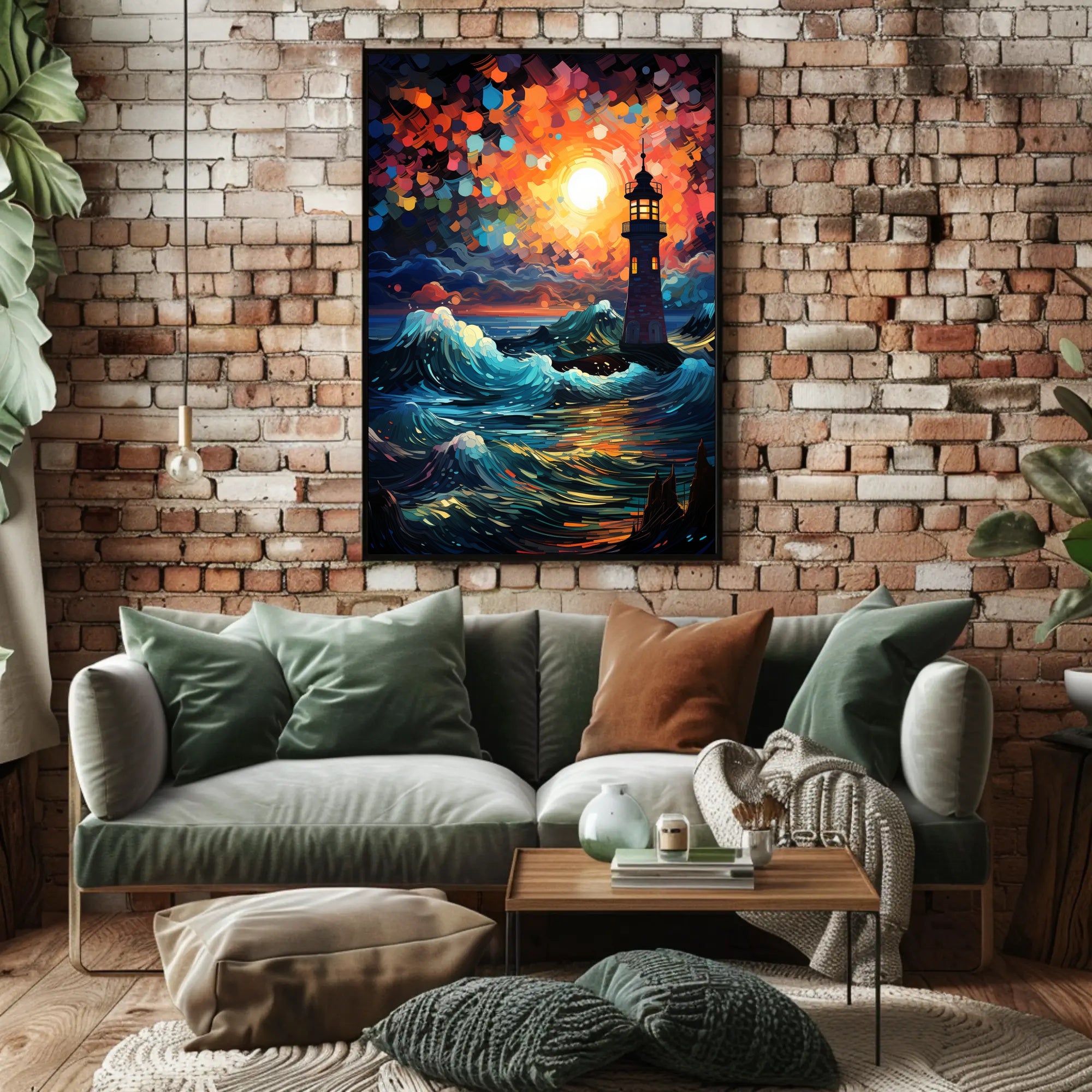 Lighthouse At Dusk Poster