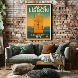 Discover Lisbon The Sunlit City Poster