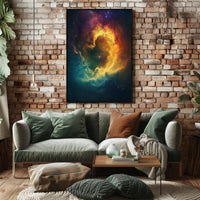 Mesmerizing Cosmic Nebula Art Print in Space or Astronomy Poster PosterGoat