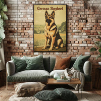 German Shepherd Portrait Poster
