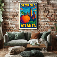 Georgia Atlanta Skyline Poster