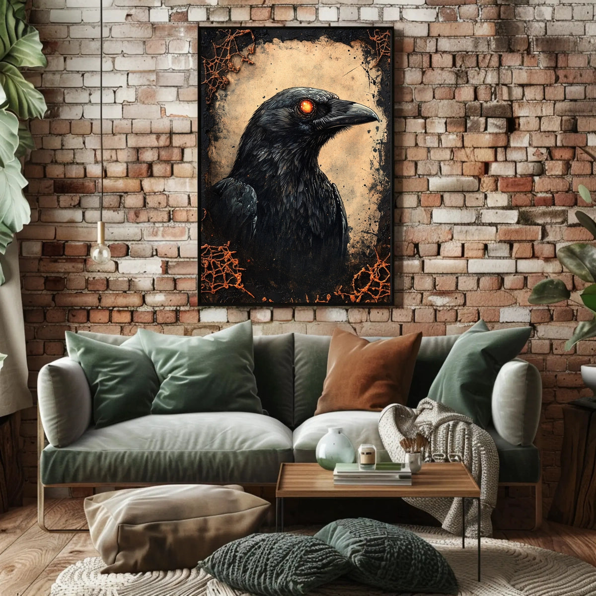 Mystical Raven Adventure Artistic Animal Poster