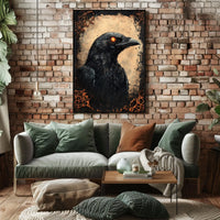 Mystical Raven Adventure Artistic Animal Poster