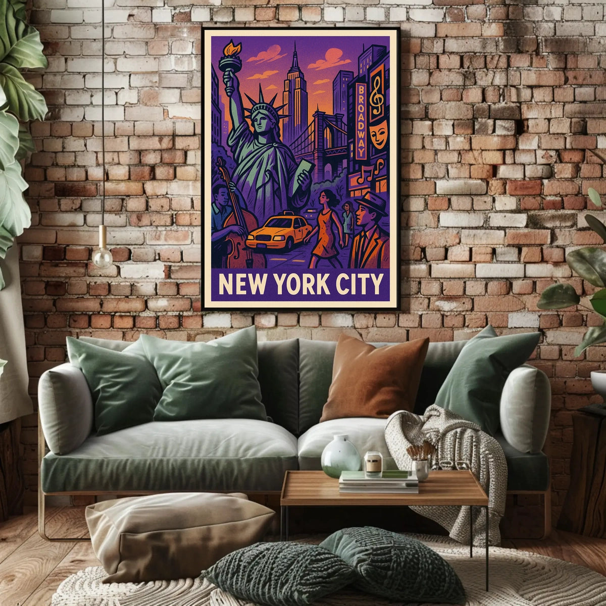 New York City Poster Vibrant Urban Art For Home Decor