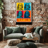 Franklin Pop Art Poster PosterGoat