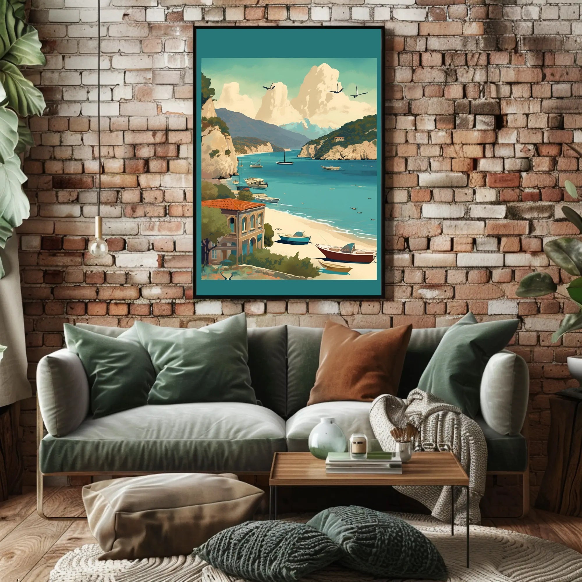 Serene Coastal Retreat Poster