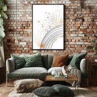 Vintage Cityscape Skyline Art Poster