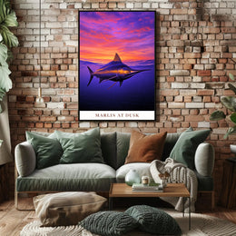Marlin at Dusk Poster PosterGoat