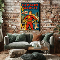 Captain Marvel The World's Mightiest Mortal Poster PosterGoat