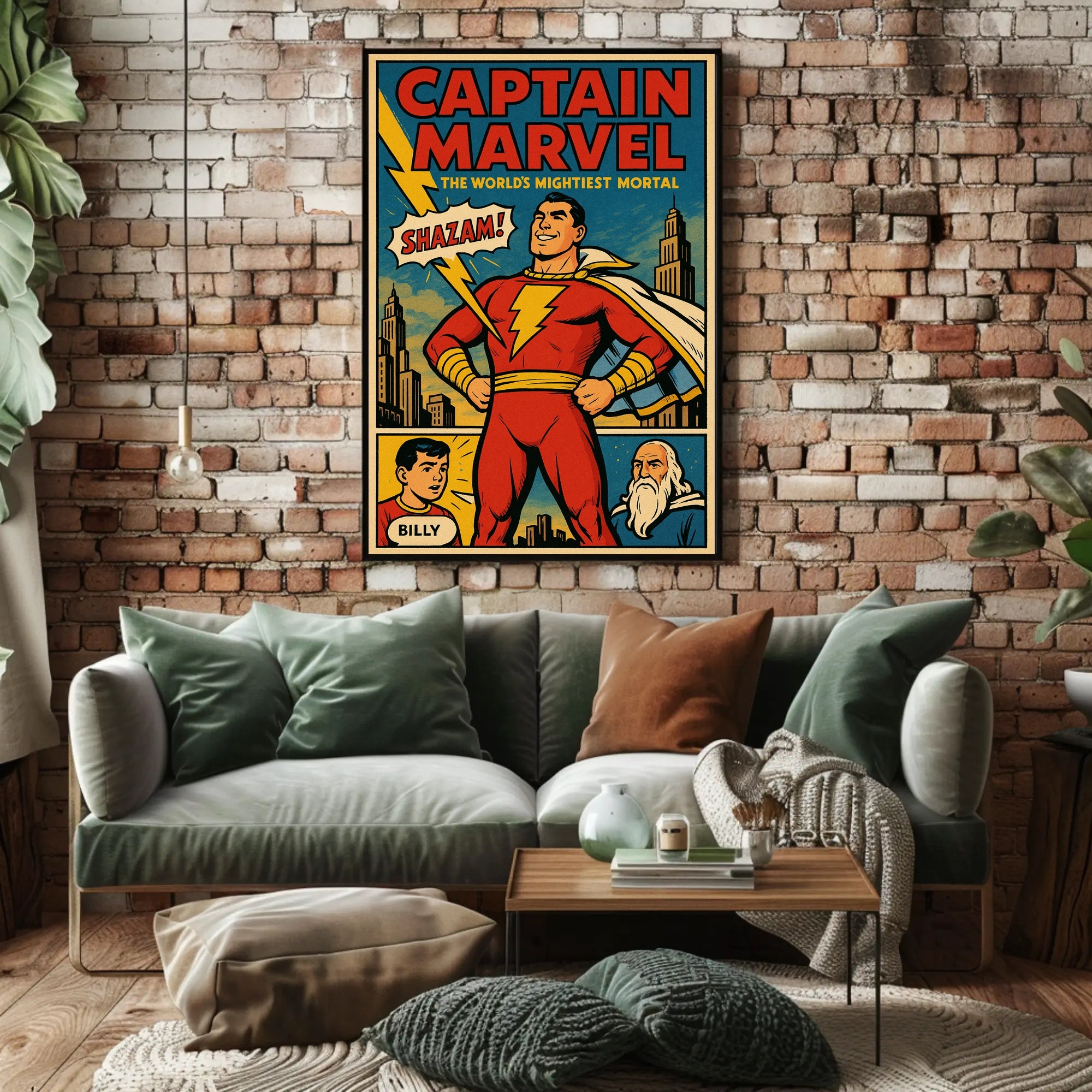 Captain Marvel The World's Mightiest Mortal Poster PosterGoat