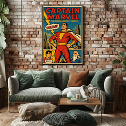 Captain Marvel The World's Mightiest Mortal Poster PosterGoat