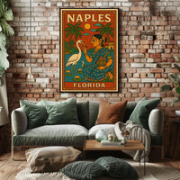 Naples Florida Cultural Fusion Poster Wall Art Print