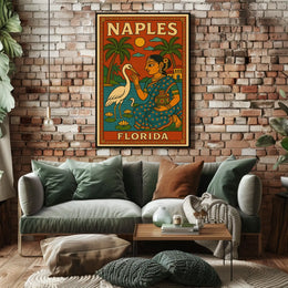 Naples Florida Cultural Fusion Poster Wall Art Print