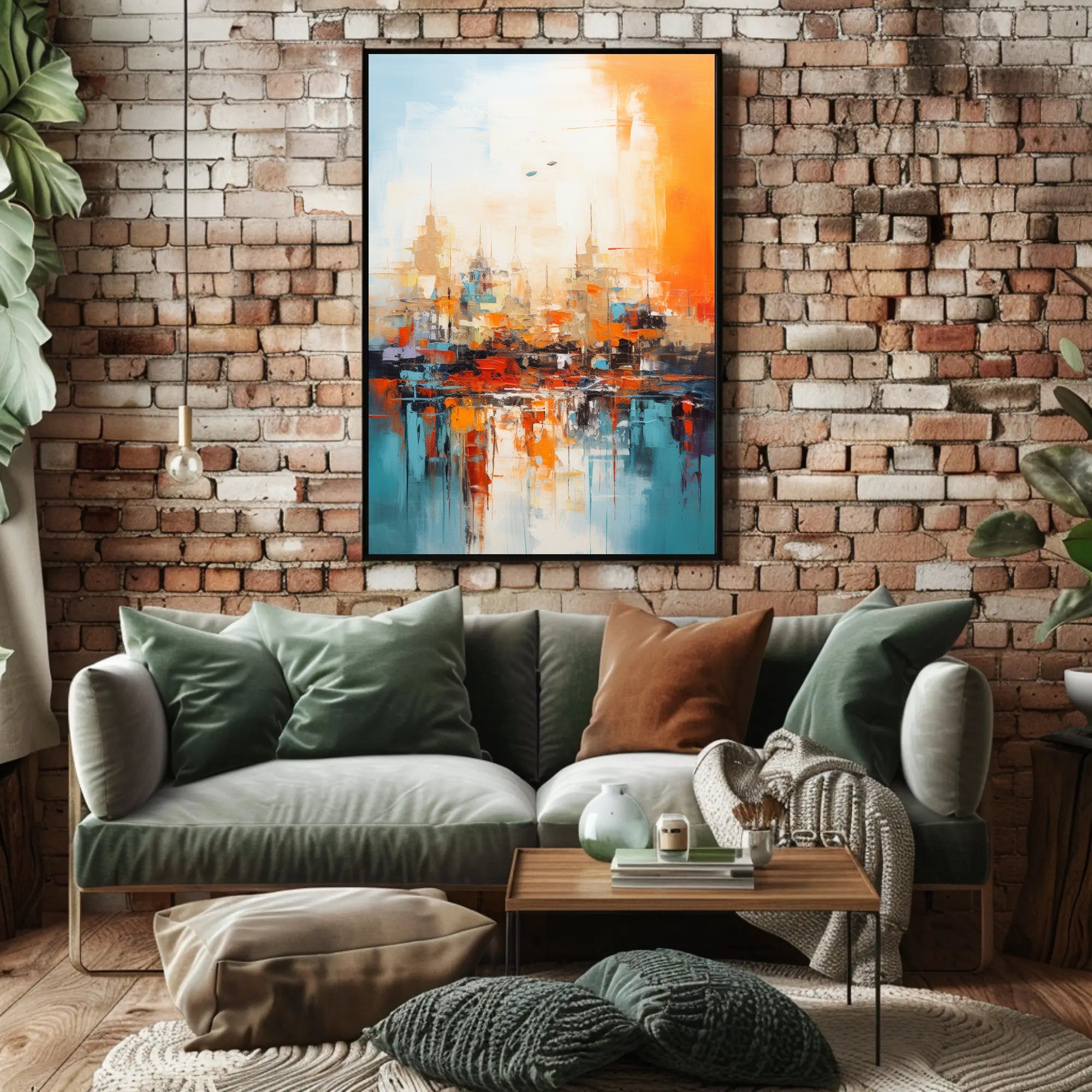 Abstract Cityscape Abstract Poster