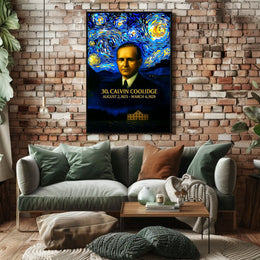 Calvin Coolidge 30th President of the United States Presidential Masterpiece Series Poster