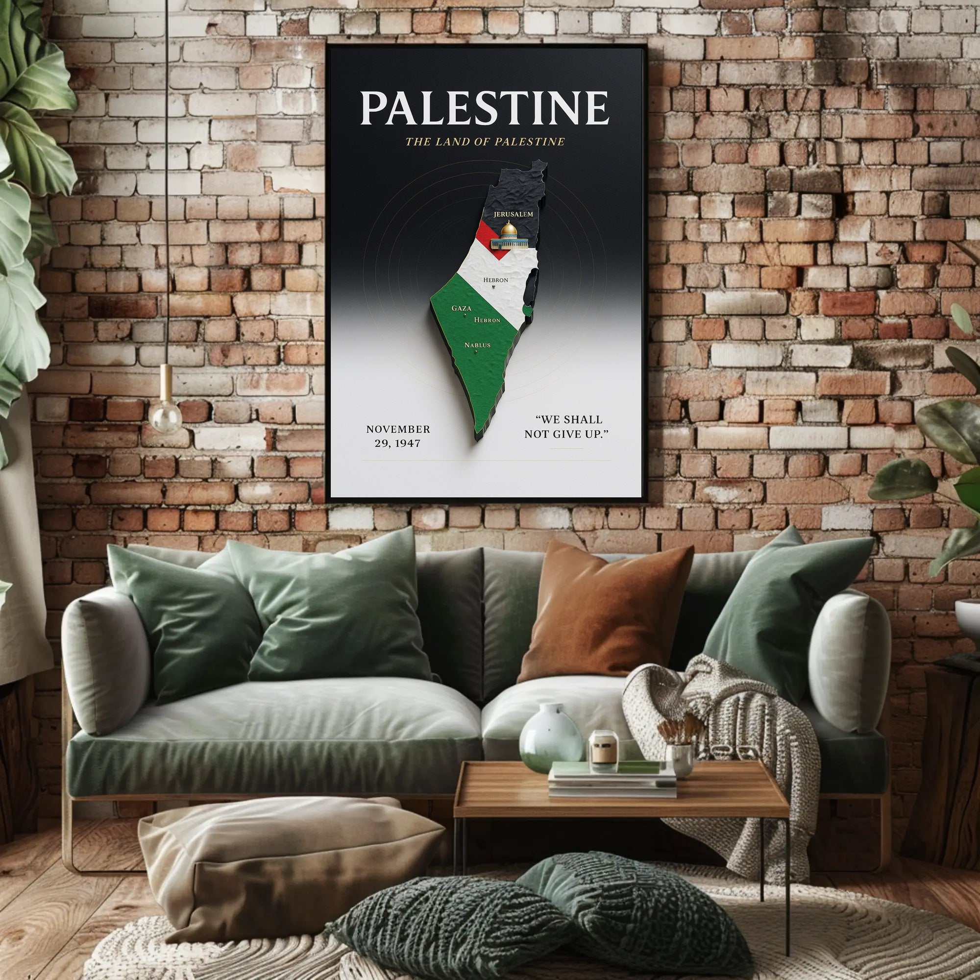 The Land of Palestine Poster PosterGoat