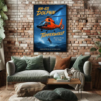HH-65 Dolphin Rescue From the Edge Poster PosterGoat
