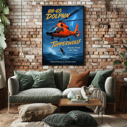 HH-65 Dolphin Rescue From the Edge Poster PosterGoat