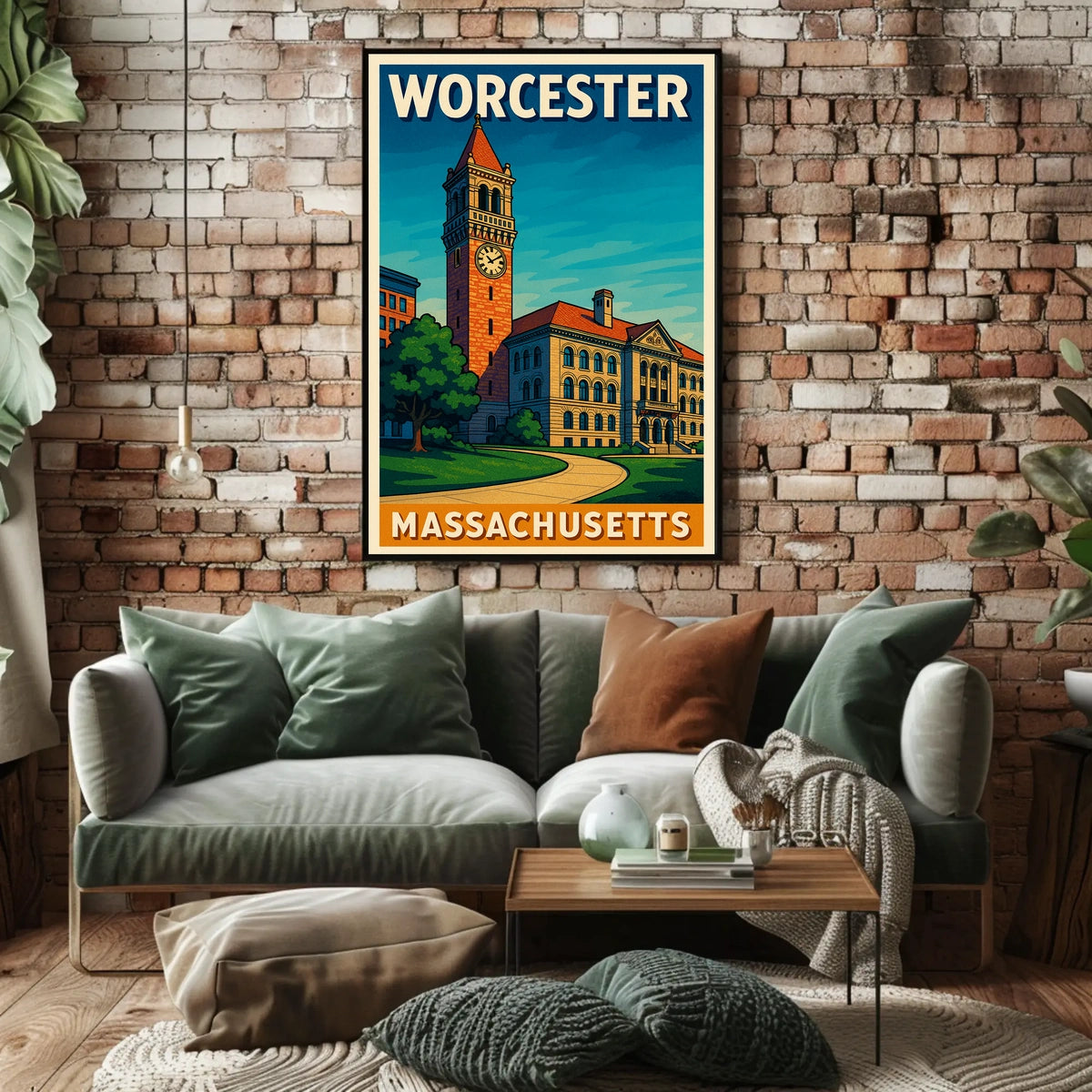 Worcester Massachusetts Poster