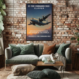 EC-130E Commando Solo Broadcasting Power Poster PosterGoat