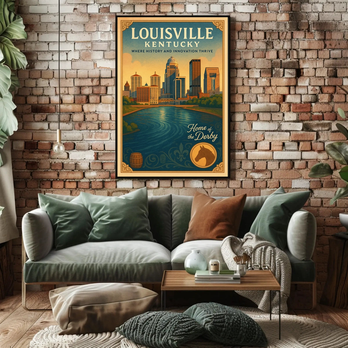 Louisville, Kentucky Where History and Innovation Thrive Poster