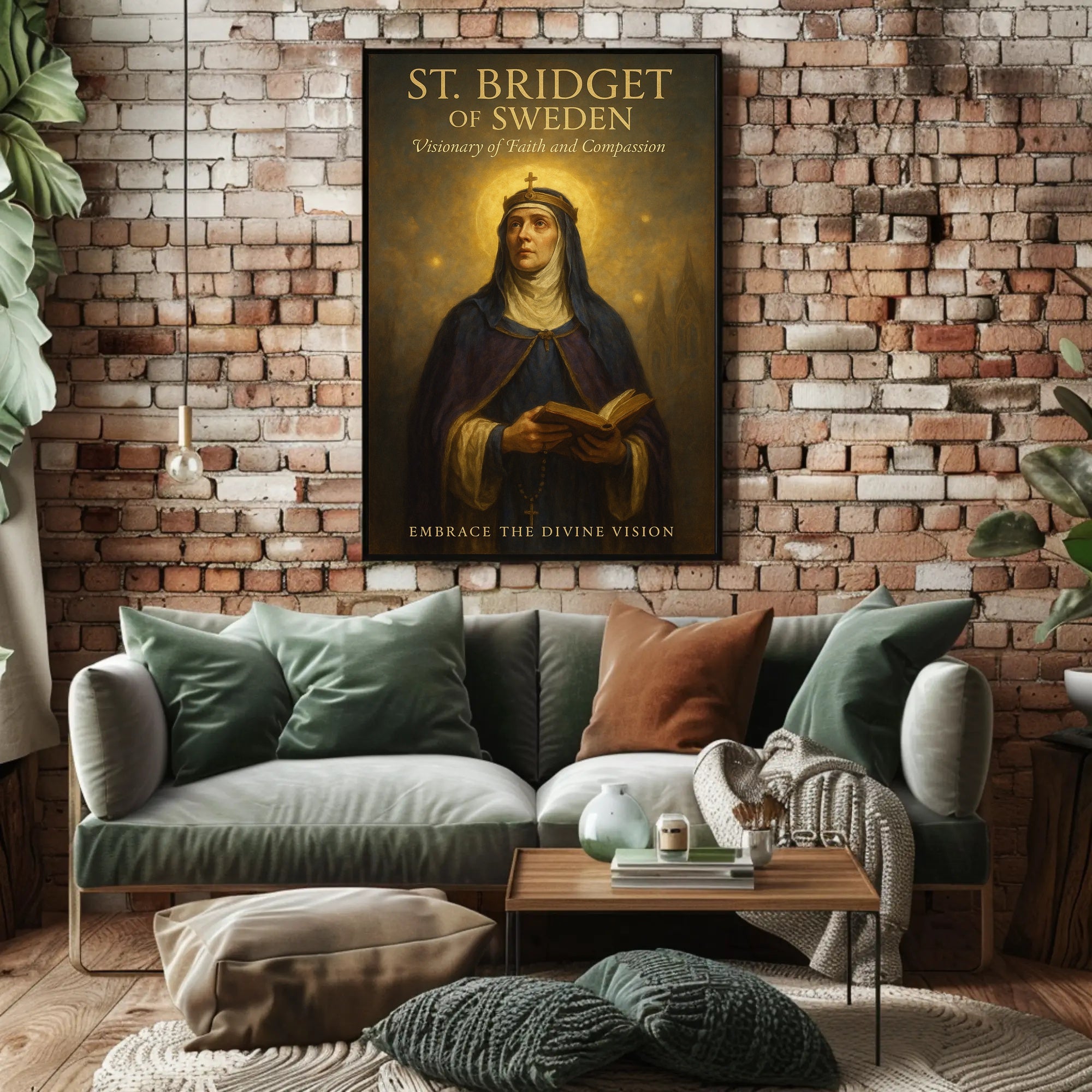 Saint Bridget Of Sweden Visionary Faith Poster