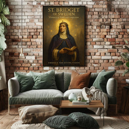 Saint Bridget Of Sweden Visionary Faith Poster